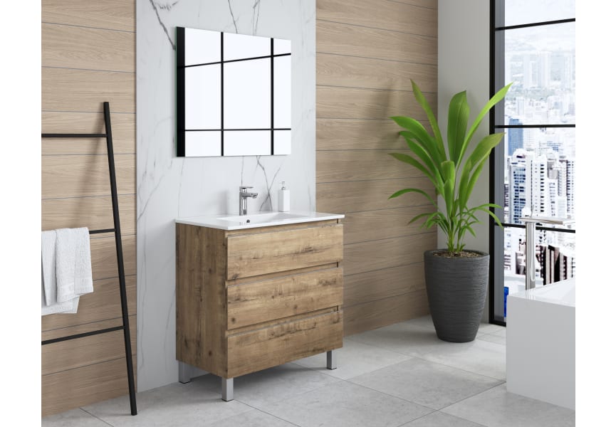Ensemble de meubles de salle de bains Roma Bruntec principal 5