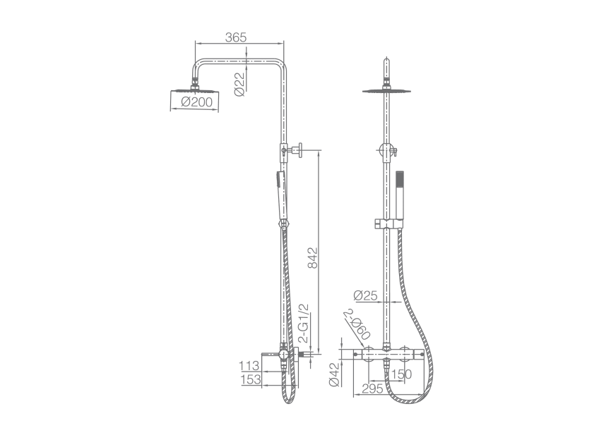 Imex Monza shower set croquis 12