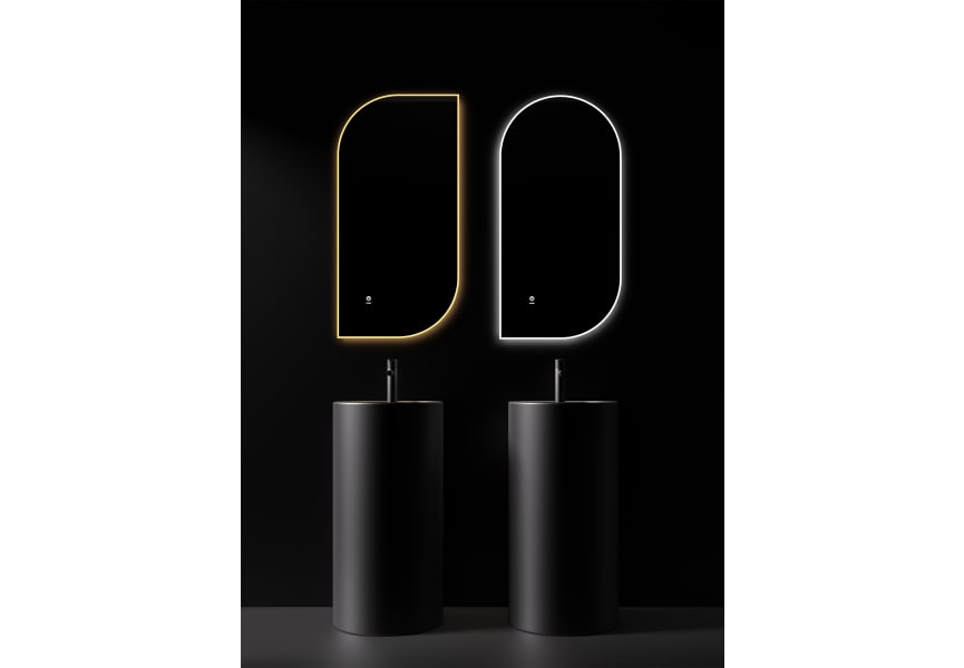 Miroir de salle de bains avec éclairage LED Hvar Eurobath environnement 2
