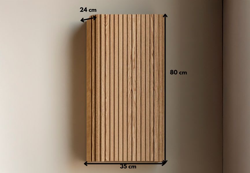 Armoire suspendue de salle de bains Bruntec Neo Curve croquis 4