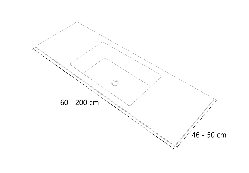 Vasque à encastrer Tabac Bruntec croquis 3
