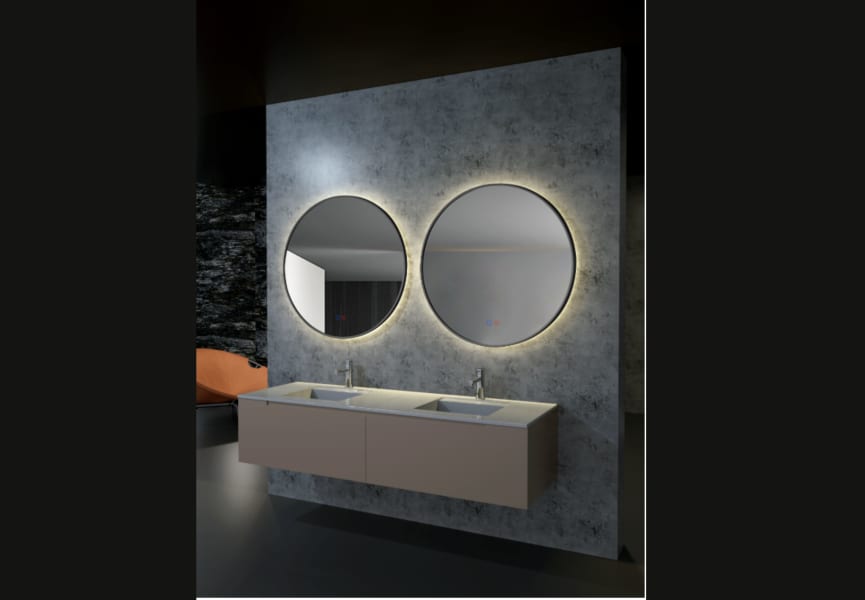Miroir de salle de bain avec éclairage LED Fun Ledimex principal 1