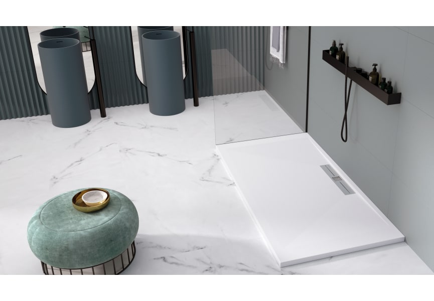 Receveur de douche en résine Design Tiden Bruntec principal 0