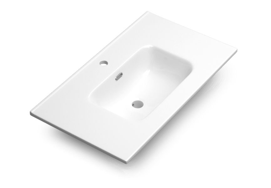 Ensemble de meubles de salle de bain en bambou Coycama détail 10