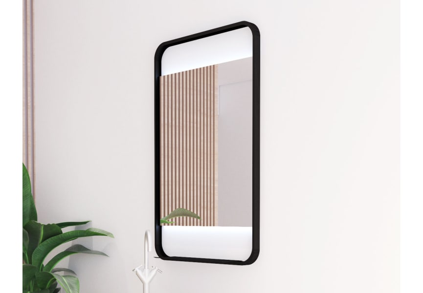 Miroir de salle de bain avec éclairage LED Sansa Bruntec principal 1