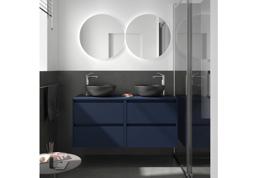 Meubles de salle de bain Noja Salgar avec comptoir en bois principal 4