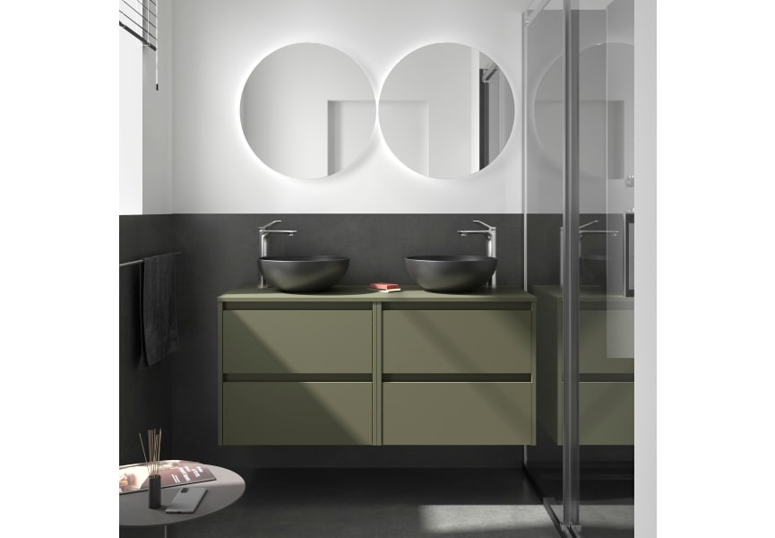 Meubles de salle de bain Noja Salgar avec comptoir en bois principal 5
