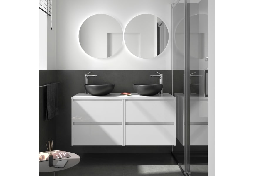 Meubles de salle de bain Noja Salgar avec comptoir en bois principal 2