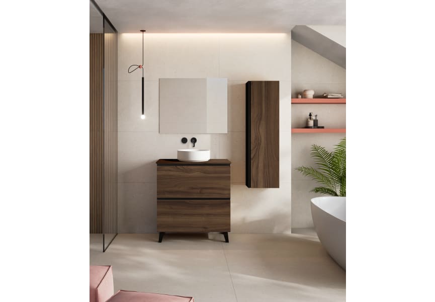Meuble de salle de bain avec plan de toilette en bois MDF hydrofuge Granada Visobath principal 0