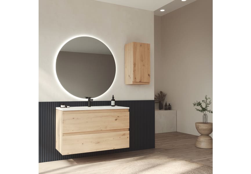 Meuble de salle de bains en bois Vilma Bruntec principal 0