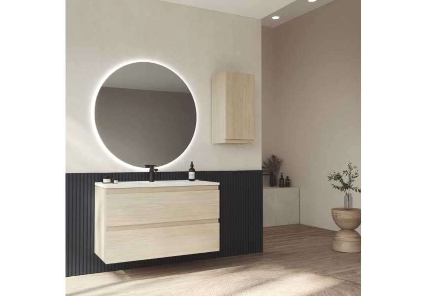 Meuble de salle de bains en bois Vilma Bruntec principal 1