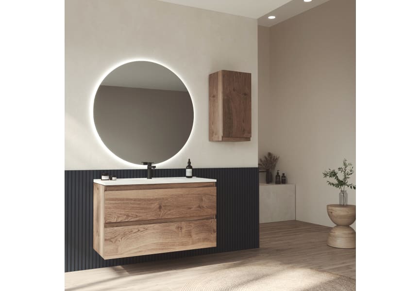 Meuble de salle de bains en bois Vilma Bruntec principal 2