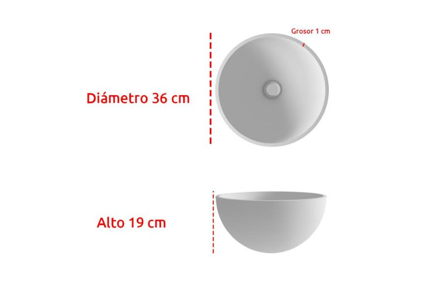 Lavabo à poser Fruit Bruntec croquis 2