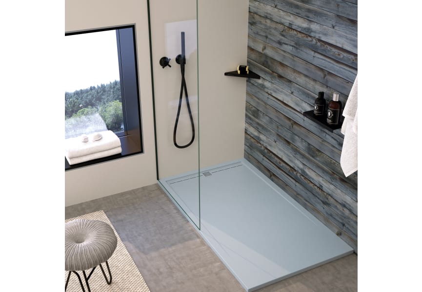 Receveur de douche en résine Design Stile Bruntec environnement 3