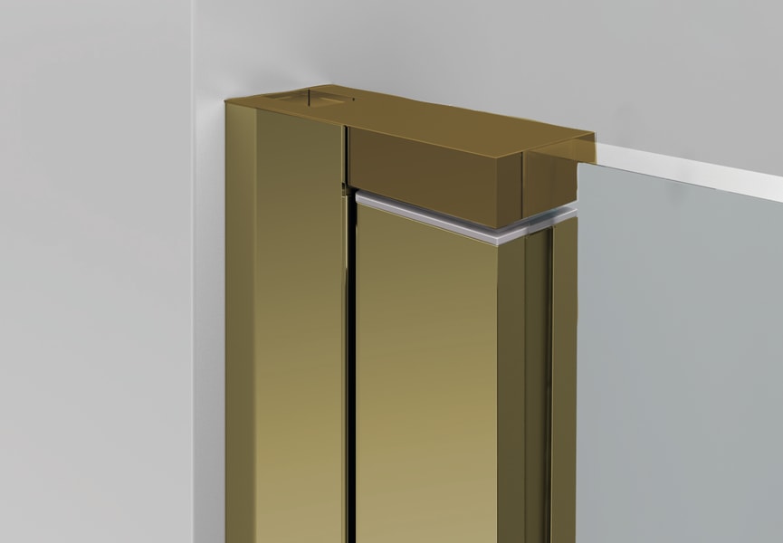 Paroi de douche en acier inoxydable Ara Bruntec détail 10