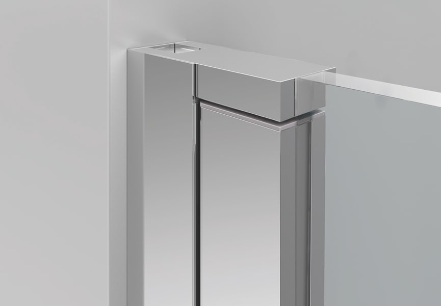 Paroi de douche en acier inoxydable Ara Bruntec détail 6