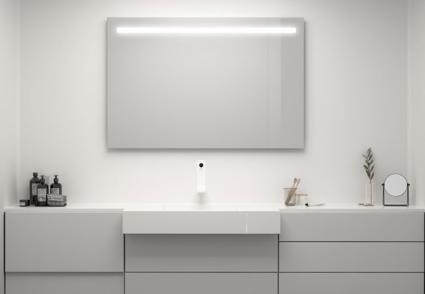 Miroir de salle de bain avec éclairage LED Tarim Bruntec environnement 4