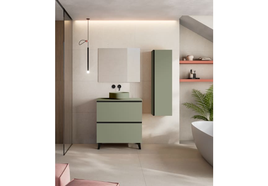 Meuble de salle de bains avec plan de toilette HDF Compatech Granada Visobath principal 7