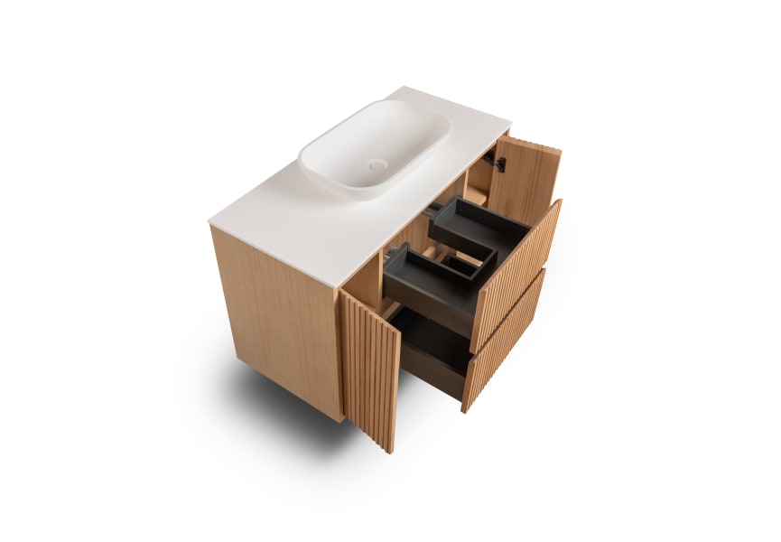 Meuble de salle de bains avec plan de toilette Alpes 13 Bruntec détail 4