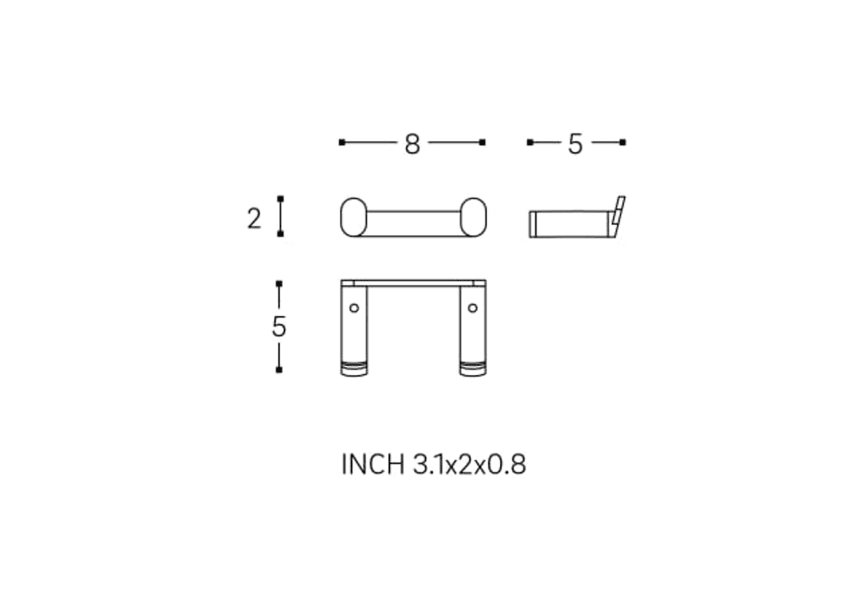 Cintre de salle de bain Micra Cosmic croquis 2