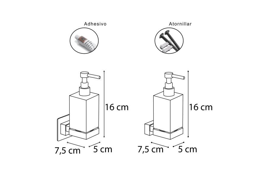 Distributeur de savon Link/Top Mediterranea de baño croquis 2