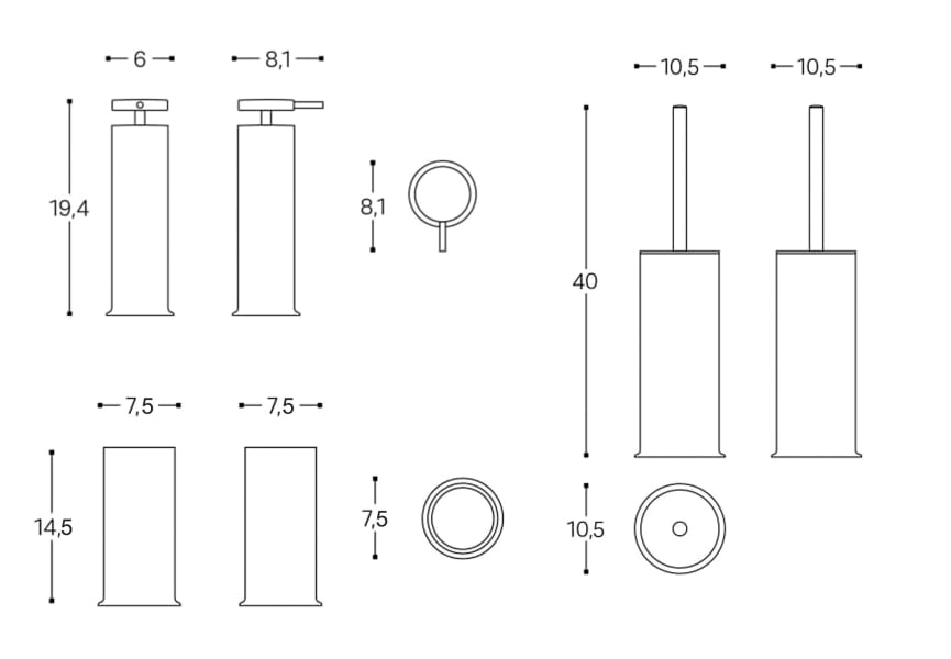 Geyser Cosmic plan de toilette croquis 5