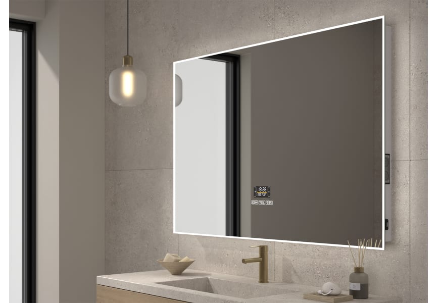 Miroir de salle de bains avec éclairage LED Santorini Eurobath principal 1