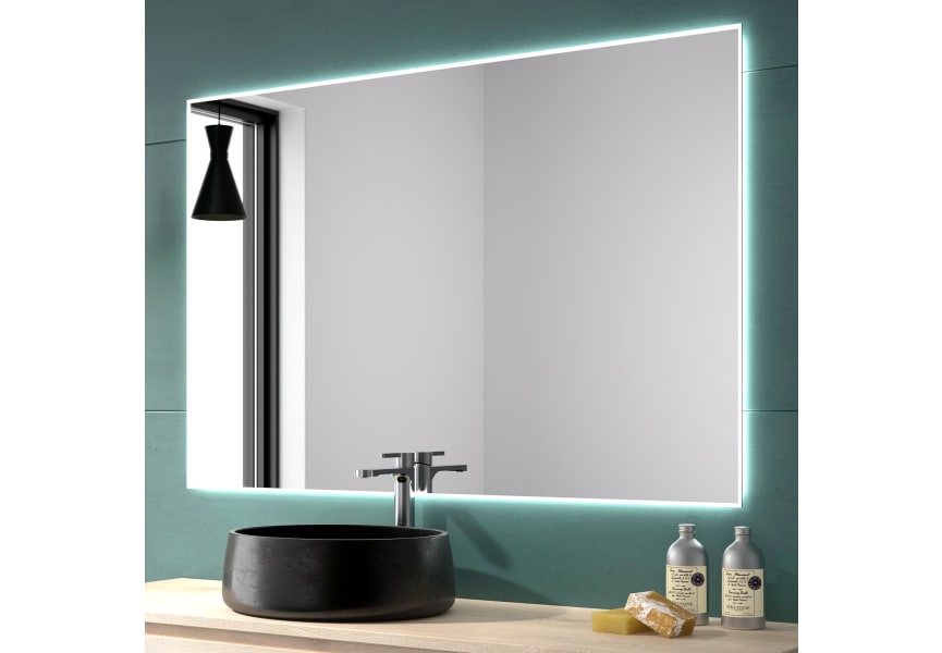 Miroir de salle de bains avec éclairage LED Santorini Eurobath principal 0