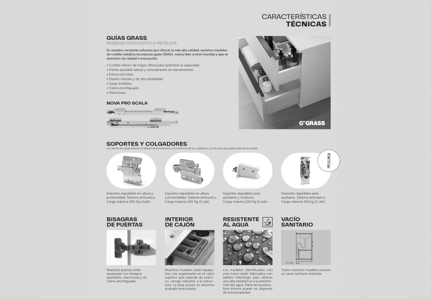 Ensemble de meubles de salle de bains Sahara Coycama option 52