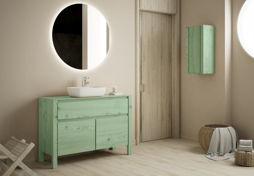 Armoire suspendue de salle de bains Laponia Bruntec environnement 5