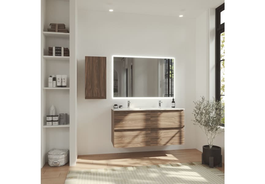 Meuble de salle de bains aspect bois Vilma Bruntec principal 2