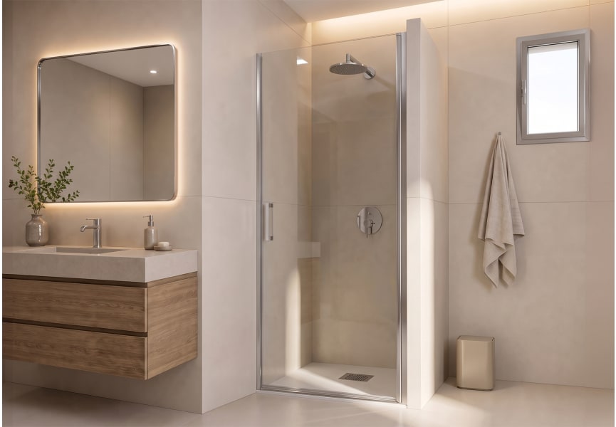Paroi de douche sur mesure Carina Bruntec sur mesure principal 5