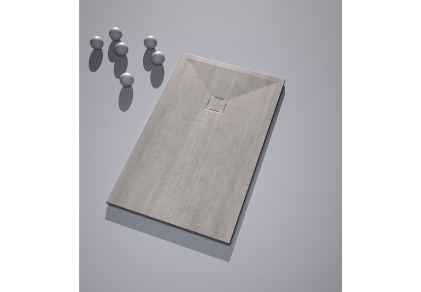 Receveurs de douche en résine décorés Design 3D Decoré Bruntec environnement 2
