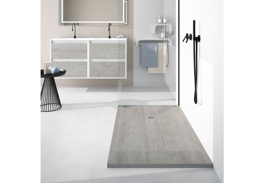 Receveurs de douche en résine décorés Design 3D Decoré Bruntec environnement 1