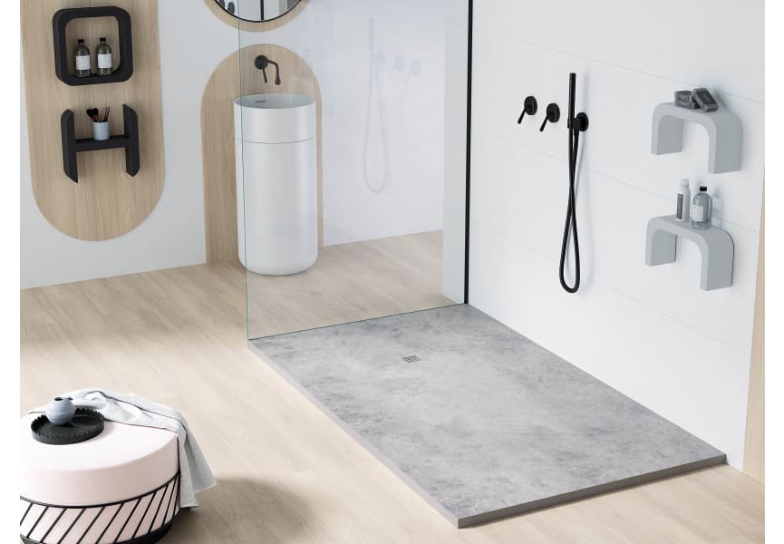 Receveurs de douche en résine décorés Design 3D Decoré Bruntec principal 0