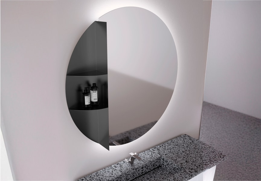 Miroir de salle de bain avec éclairage LED Nilo Bruntec principal 0