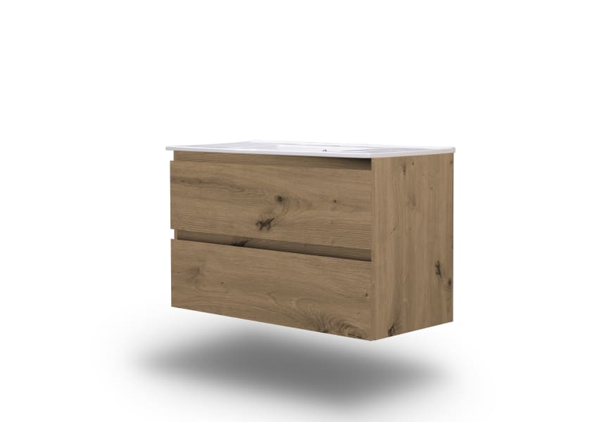 Meuble de salle de bains profondeur réduite 37,8 cm Aqua Campoaras principal 4