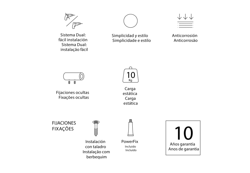 Set d'accessoires de salle de bain Start Cosmic option 8