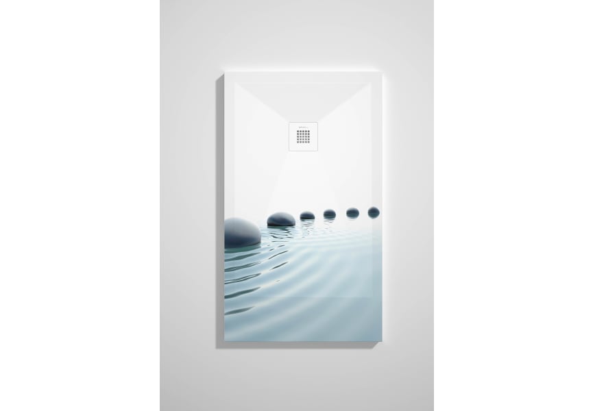 Receveurs de douche en résine décorés Design 3D Zen Bruntec. option 7