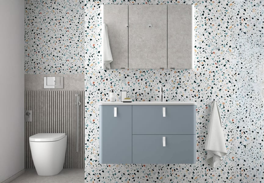 Meuble de salle de bains avec plan de toilette Uniiq Salgar principal 17