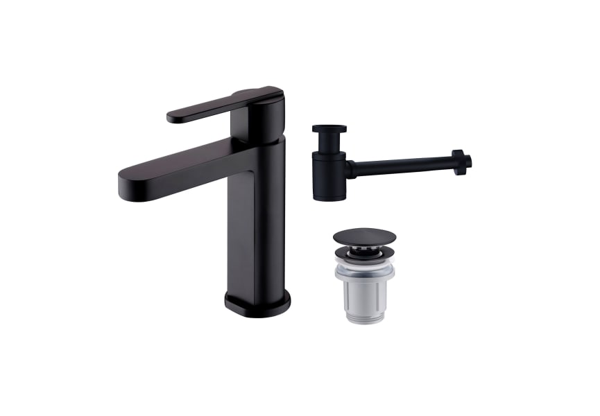 Pack Roma Robinet de lavabo Imex + Bonde à déclic + Siphon principal 1