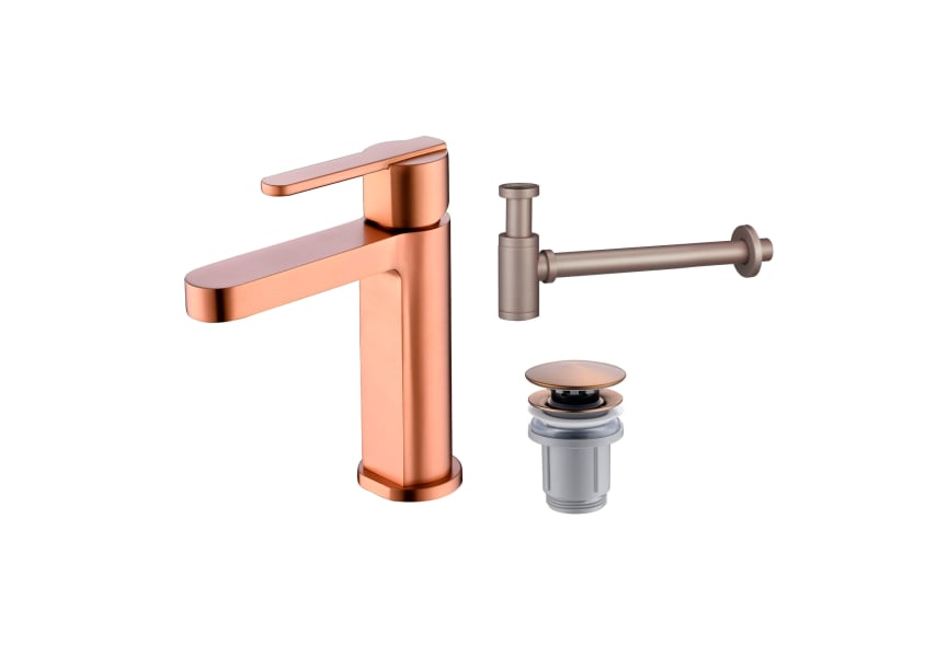 Pack Roma Robinet de lavabo Imex + Bonde à déclic + Siphon principal 3