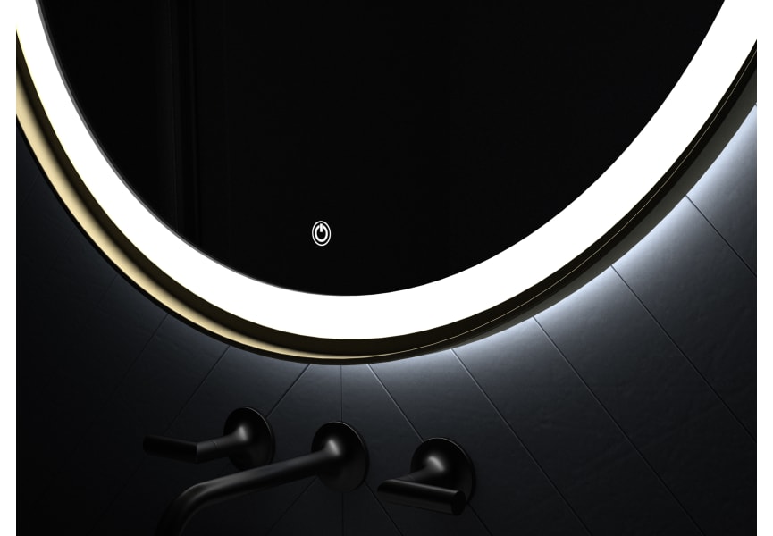 Miroir de salle de bains avec éclairage LED Seychelles Eurobath détail 3