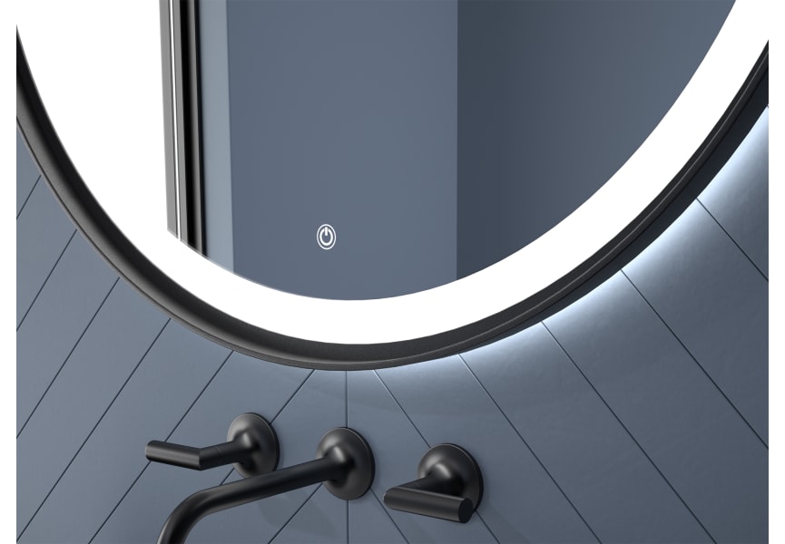 Miroir de salle de bains avec éclairage LED Seychelles Eurobath détail 4