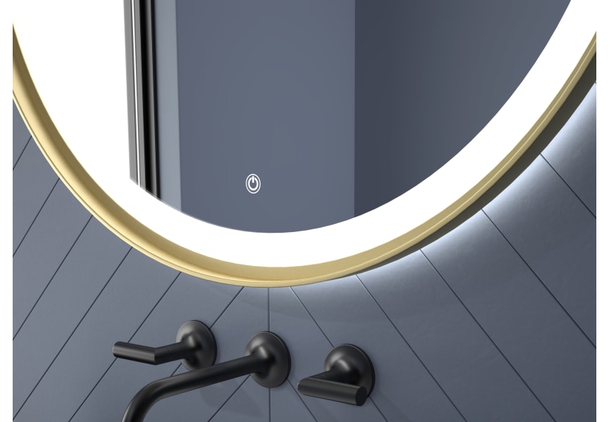 Miroir de salle de bains avec éclairage LED Seychelles Eurobath détail 5