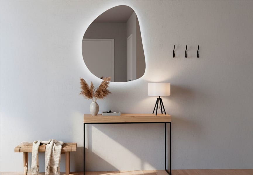 Miroir de salle de bain LED Stone de Bruntec principal 0