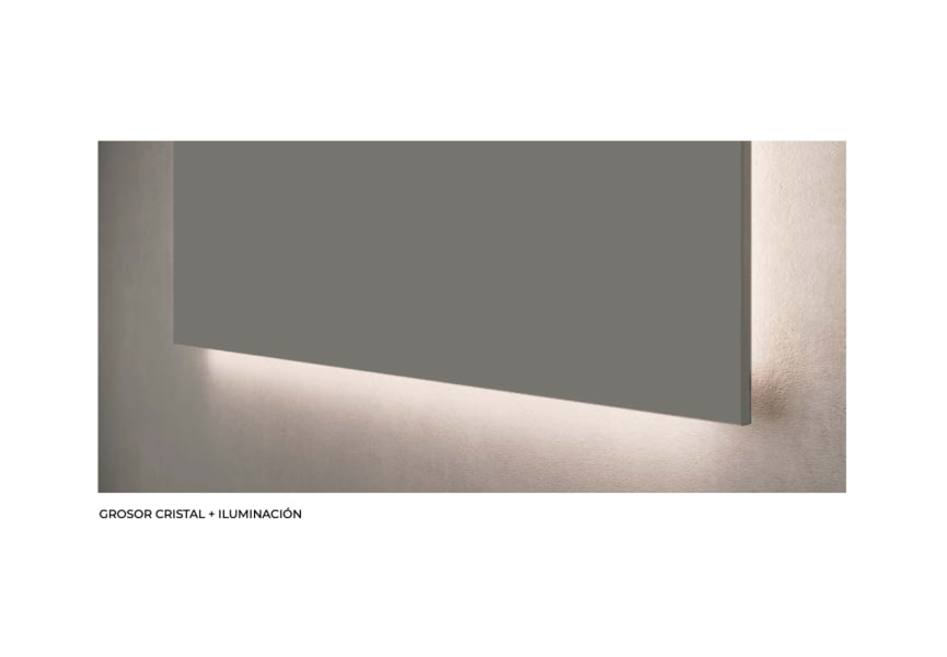 Miroir de salle de bain avec éclairage LED Suecia Ledimex détail 7