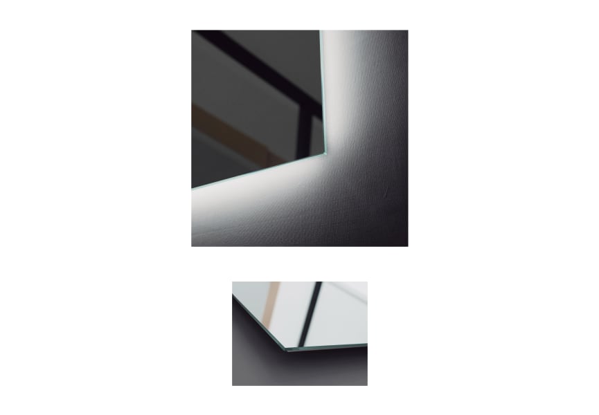 Miroir de salle de bain avec éclairage LED Suecia Ledimex détail 5