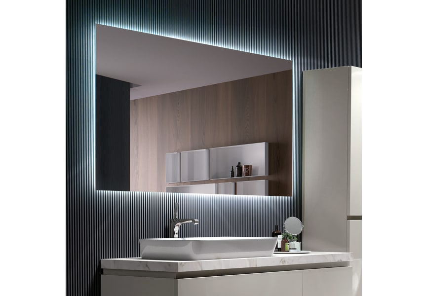 Miroir de salle de bain avec éclairage LED Suecia Ledimex principal 3