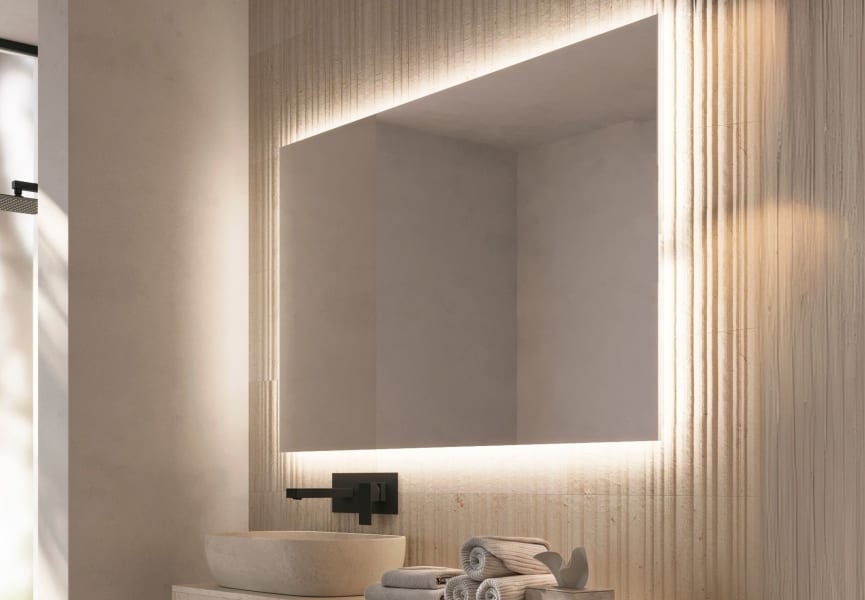 Miroir de salle de bain avec éclairage LED Suecia Ledimex principal 0